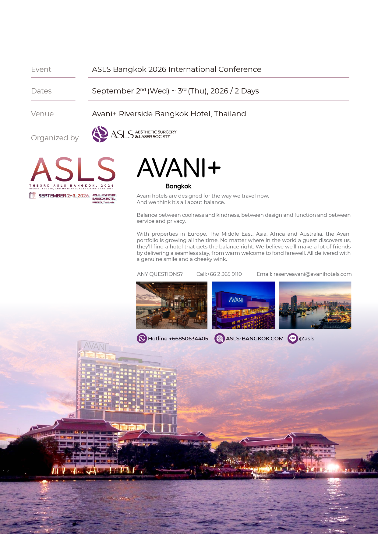 ASLS Bangkok 2026 Location and Venue